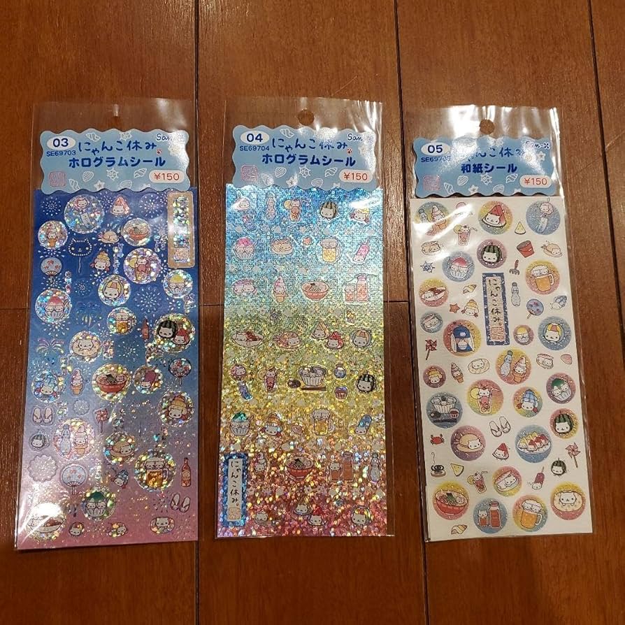 にゃんにゃんにゃんこ シール Amazon.co.jp: にゃんにゃんにゃんこ にゃんこまつり おはじき風